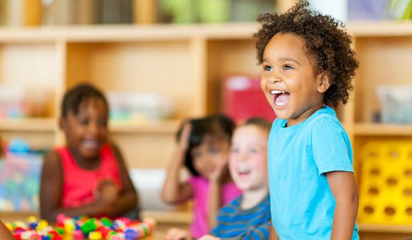 Diverse group of preschoolers.